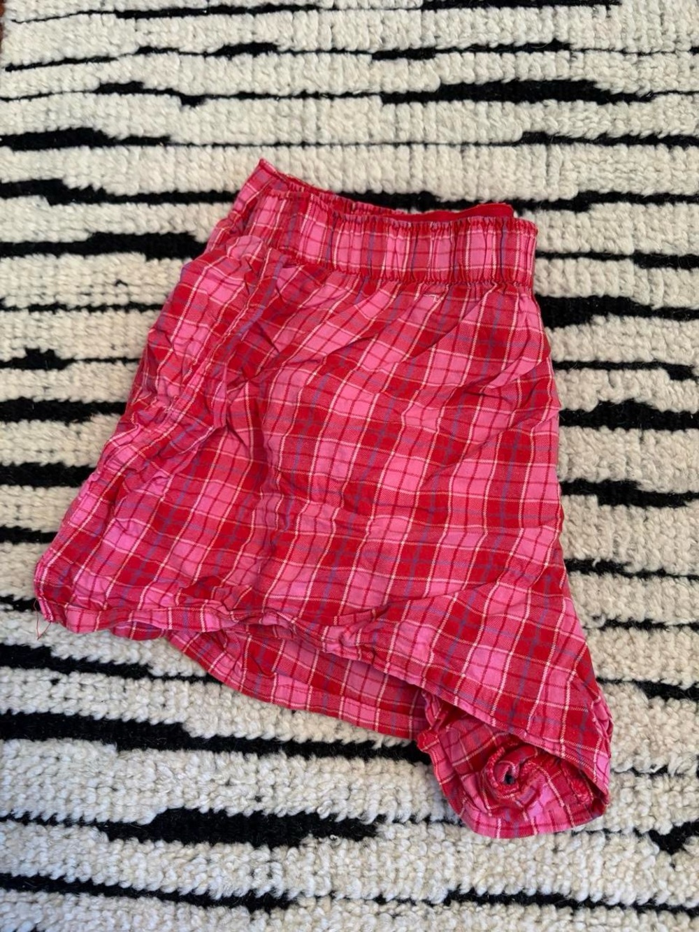 Target Pink Plaid Cotton Lounge Shorts - Picture 4 of 5
